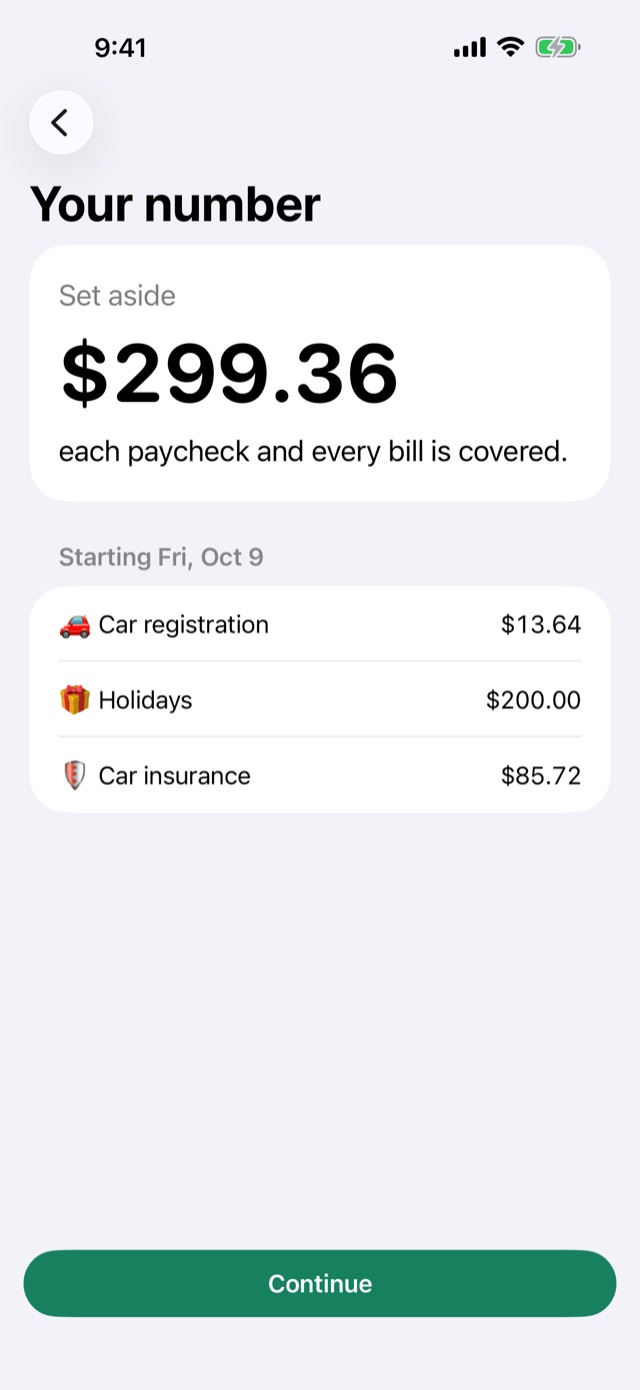 Your number: the amount to set aside